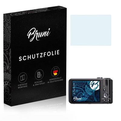 Bruni 2x Folie für Sony DSC-H70 Schutzfolie Displayschutzfolie