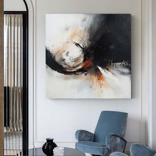 Large Original Modern White Art Painting On Canvas Abstract Artworks ...