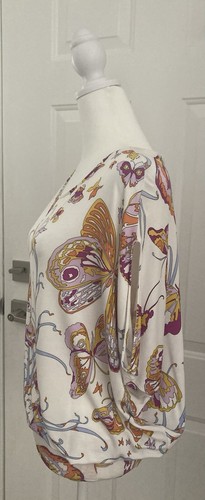 Emilio Pucci Knit Dolman Slit Sleeve Fitted Hem Tunic Italy 38 / 4 - Picture 4 of 10