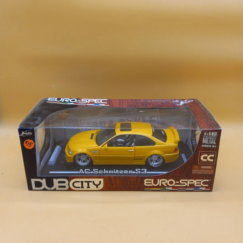JADA DUB CITY BMW AC SCHNITZER S3 1:18 AMARILLO EURO SPEC CC Foto 2 de 4