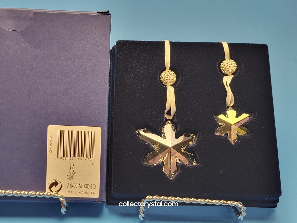SWAROVSKI CRYSTAL XMAS Christmas Ornament ICE FLOWERS 2008 945577