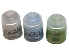Citadel Colour Paint Dry Wrack White Niblet Green Etherium Blue Model Lot 3 NEW