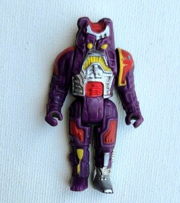 Mattel 1989 Asynk Computer Force Action Figure Purple Green from circuit board s