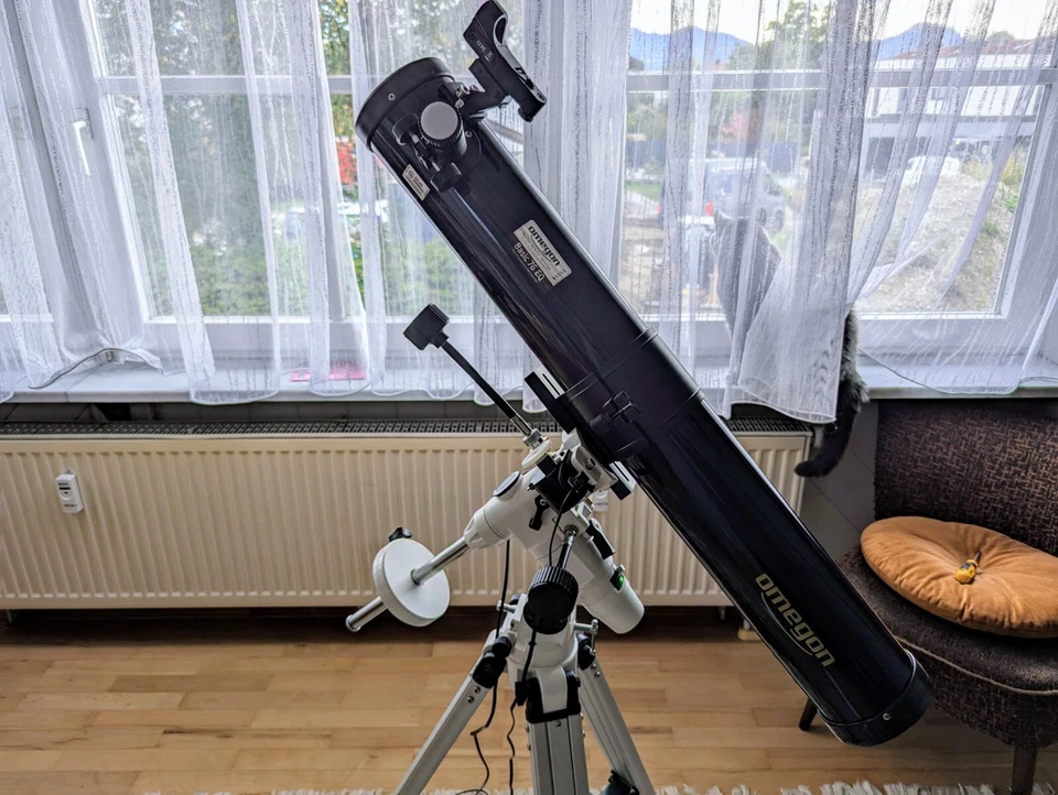 Teleskop Omegon + EQ3-2 Motor Set + Okular Set + Handyhalter für Fotos/Videos - Bild 2 von 4