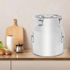 14 L Edelstahl Milchkanne Rostfrei Milchkrug Milch Transportkanne Milchbehälter