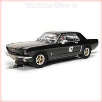 "Scalextric C4405 Ford Mustang Pre 1966 \"No.47 Black & Gold\" 1:32 Auto Slotcar"