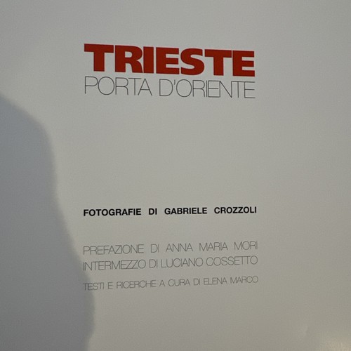 TRIESTE Color photos By Gabrielle CROZZOLI HC BOOK used Italy landscape Church - Imagen 3 de 14