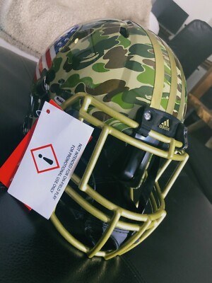 Adidas x BAPE Football Helmet Green Camo | eBay