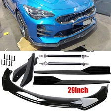 For Kia Stinger Front Bumper Lip Splitter Spoiler Body Kit Side Skirt