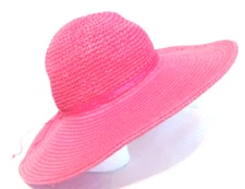 Cappelli Straworld Wide Brim Sun Hat Womens Pink Packable Paper