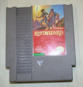 NINTENDO NES LEGACY OF THE WIZARD GAME W/ CASE FREE SHIPPING
