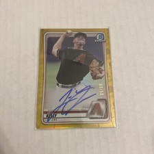 2020 Bowman Chrome Levi Kelly Prospect On Card Auto Autograph Gold #8/50