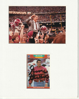 College Football Coaches NCAA signed cards photos Complete Your ...