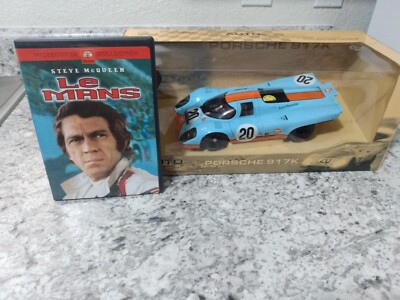 AutoArt Porsche #20 917K Steve McQueen, BABY BLUE, W/LE MANS