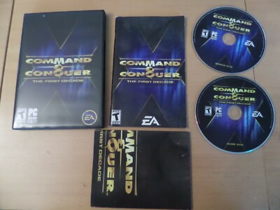 Command & Conquer The First Decade PC DVD-ROM Game Complete w/ Manual & Poster