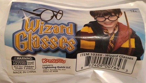 NUEVO Canguro Mago Gafas Halloween Gafas Negro Disfraz Harry Potter - Imagen 2 de 9