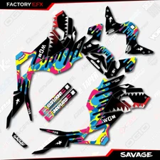CMYK Savage Graphic Sticker kit fits Honda Grom 2017 2018 2019 2020 MSX125   1