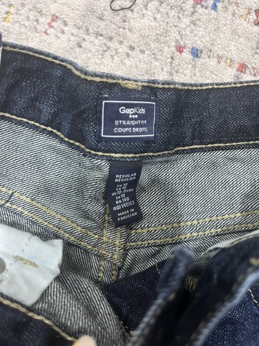 NWT Gap Boys Straight Fit Jeans Dark Blue Size 10 $30 - Picture 4 of 6
