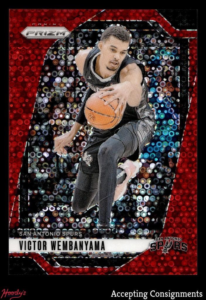 2024-25 Panini Prizm Fast Break Red #172 Victor Wembanyama 025/100 Spurs