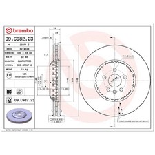 2x Brembo Scheibenbremse vorne LR115006 26129414