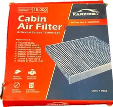 KarZone Cabin Air Filter KAR9846A Activated Carbon Fits Toyota Subaru CF9846A