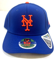 New York Mets MLB NE Player Replica Stretch-Snap Snapback Hat~Blue/Orange