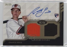 2018 Topps Tier One Relics /25 Chance Sisco RPA Rookie Dual Patch Auto RC