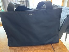 KATE SPADE Classic Black Nylon DIAPER BAG with Pad