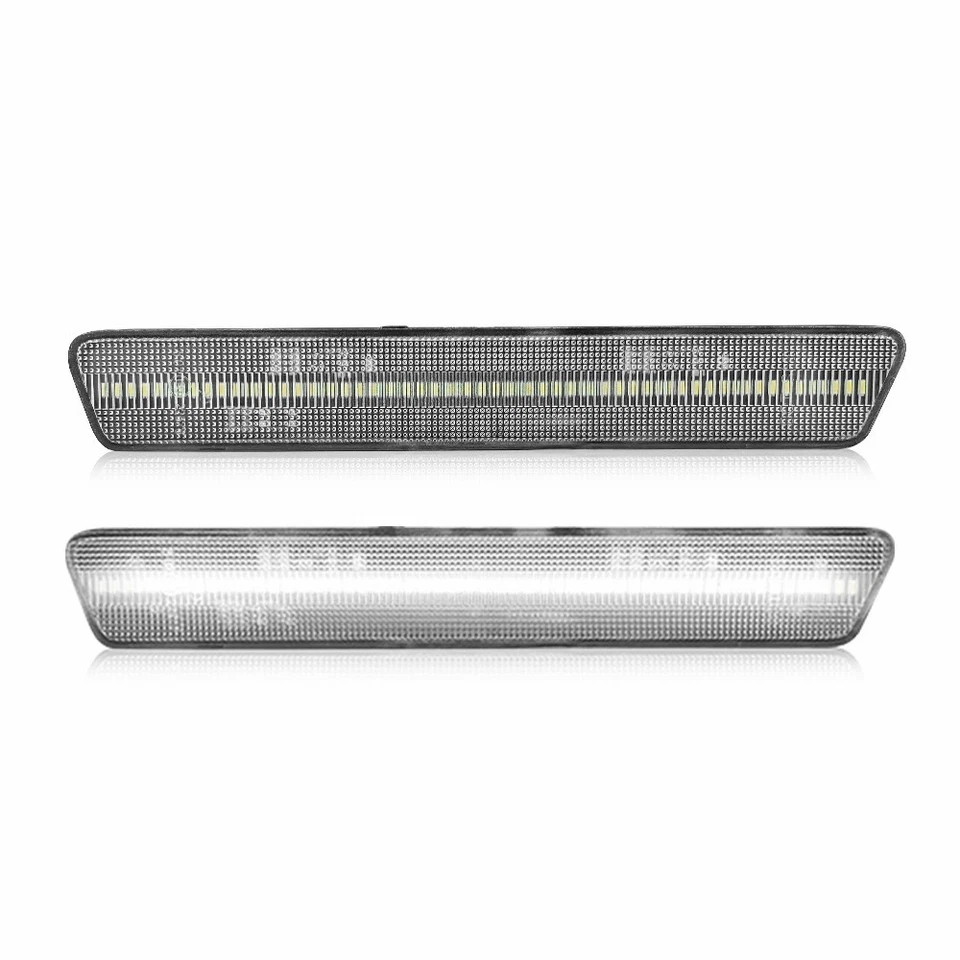 For 1999-2004 Ford Mustang LED Side Marker Light XR3Z-15A448-AA Clear Lens White - Image 2 of 4