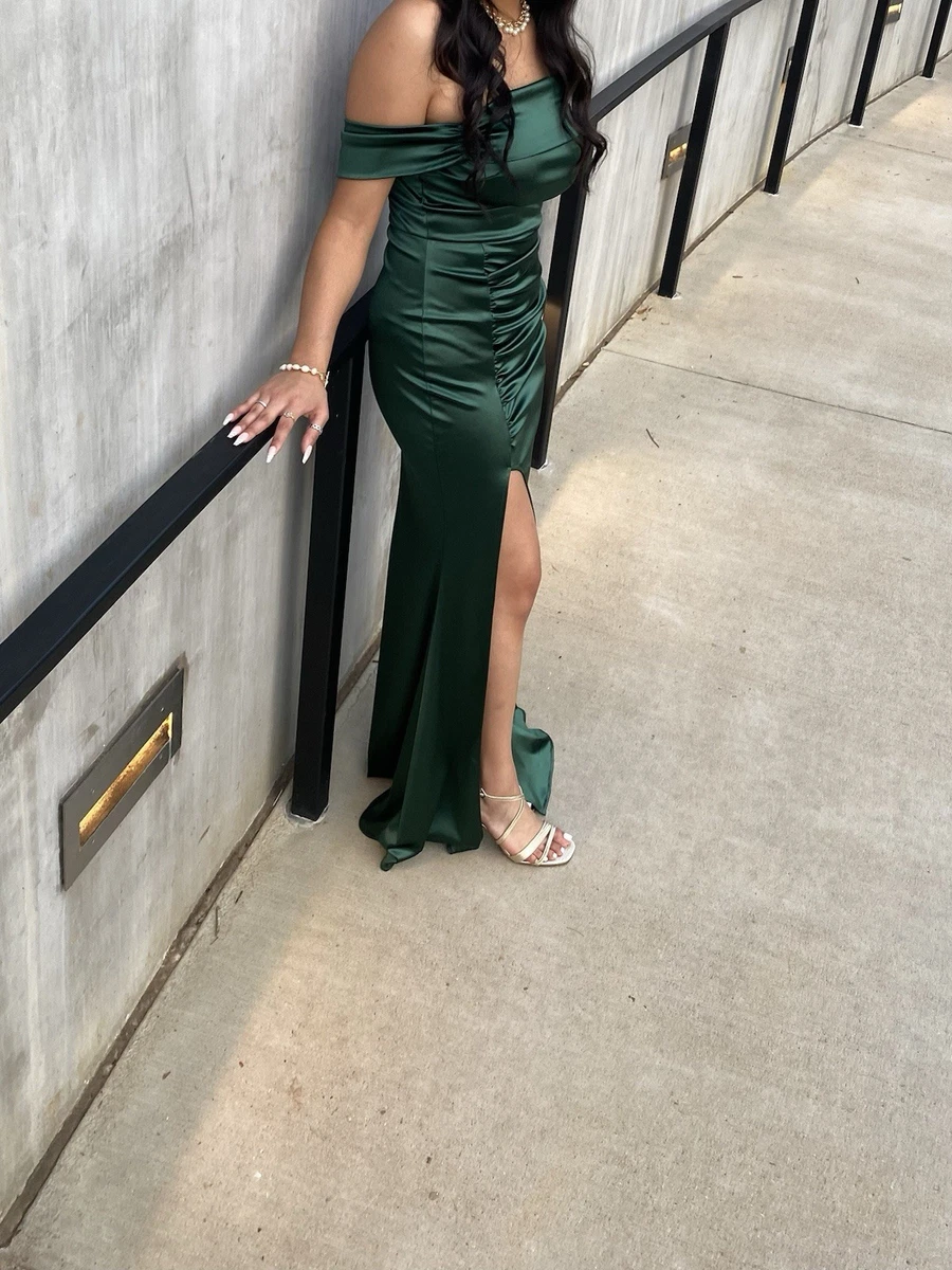Satin Green Bridesmaid Dresses for sale | eBay