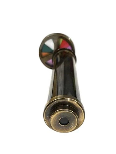 Handcrafted Nautical Antique Brown Marine Brass Kaleidoscope For Children Gift - Afbeelding 1 van 5