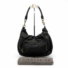 Liebeskind Hand&Schultertasche Hobo Bag Leder Schwarz Vintage Y2K Retro