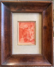 Acquaforte e acquatinta sec. XIX con cornice in noce