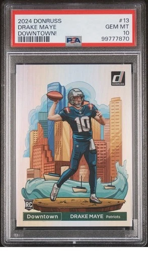 2024 PANINI DONRUSS DRAKE MAYE DOWNTOWN ROOKIE PSA 10 PACK ‼️READ DESCRIPTION ‼️