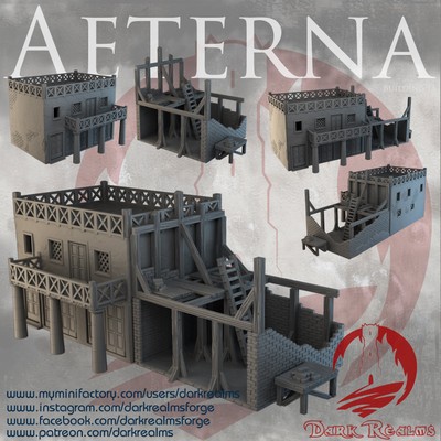 Aeterna Building 13 - Aeterna - Dark Realms Terrain Wargaming D&D DnD