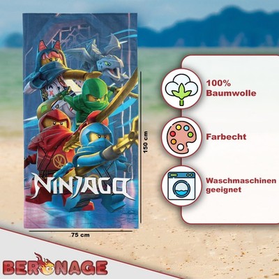 LEGO Ninjago Badetuch Legacy of the Masters Aufstieg der Drachen 75x150 cm