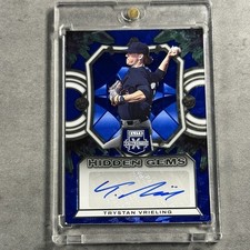 2023 Panini Elite Extra Edition Hidden Gems Trystan Vrieling #HG-TVG Blue Auto