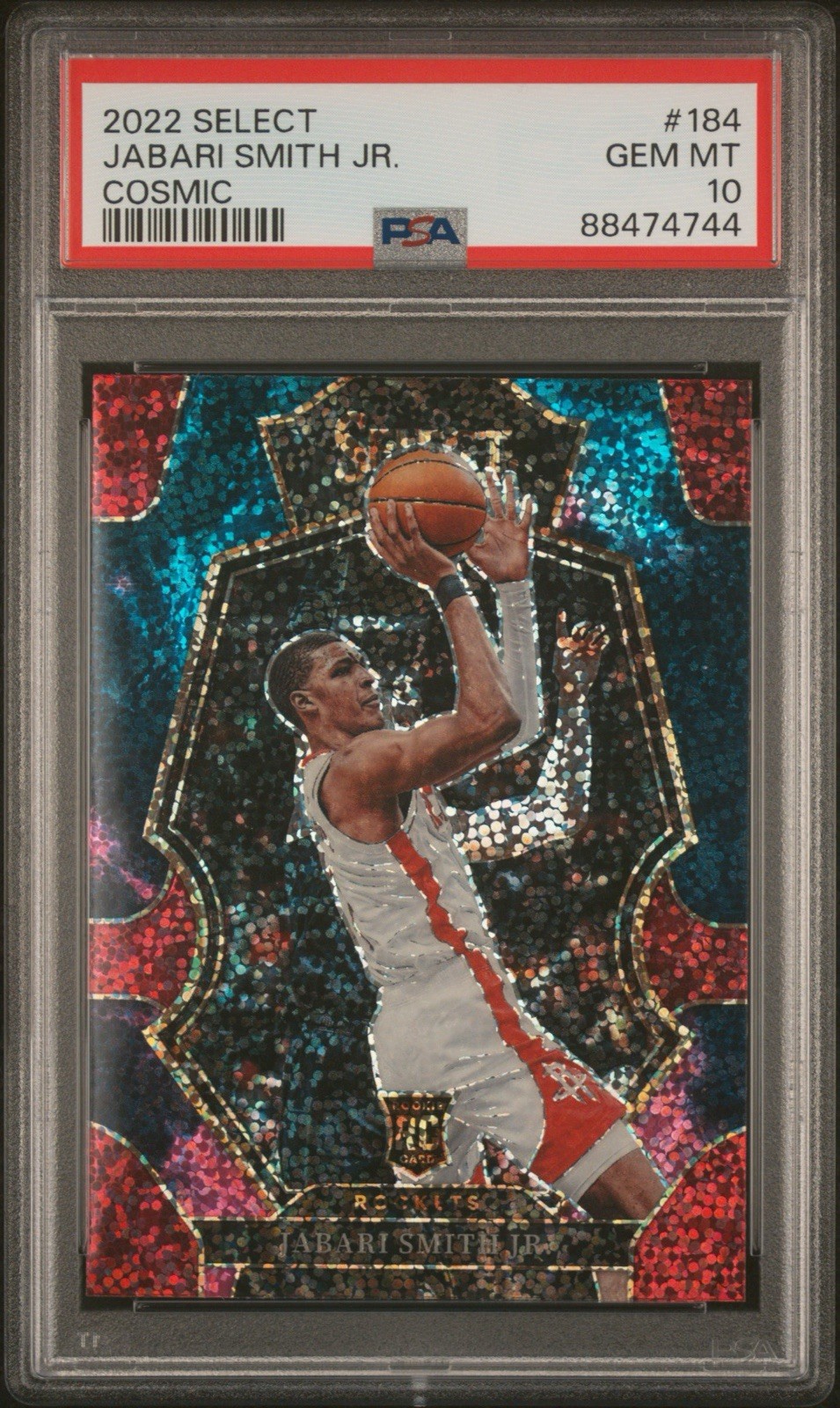 2022-23 Panini Select - Premier Level Jabari Smith Jr. #184 Cosmic Prizm (RC)
