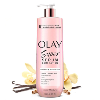 Super Serum Hand & Body Lotion for Dry Skin, 24Hr Long Lasting Hydration, 5+ Ing