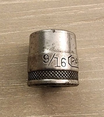 Craftsman USA 9/16'' Socket 12 Point 3/8'' Drive Vtg BE Series Long C Underline 