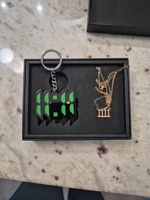 Chris Brown VIP Collectible- 11:11 chain necklace and keychain