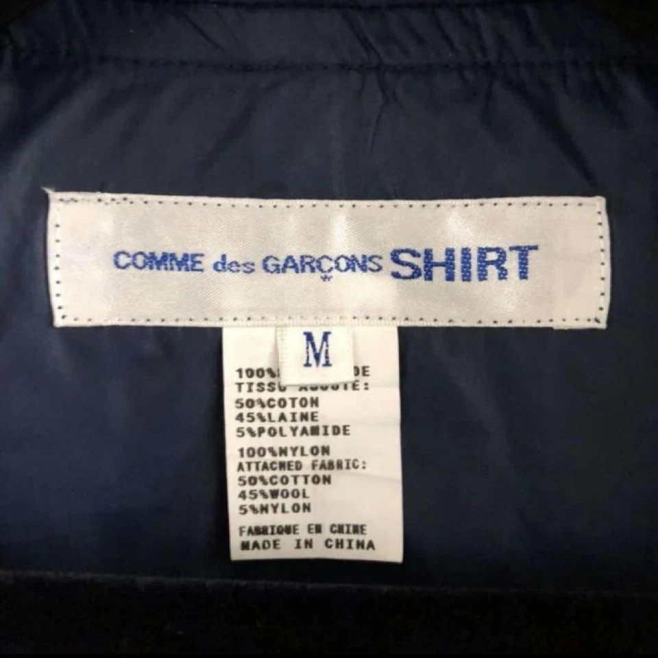 COMME des GARÇONS рубашка спортивное пальто темно-синий x оранжевый x розовый мужской размер M - Изображение 3 из 4