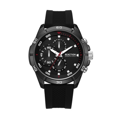 #ad Kenneth Cole Reaction Men#x27;s Analog Watch With Silicone Strap KRWGM217001 $34.95
