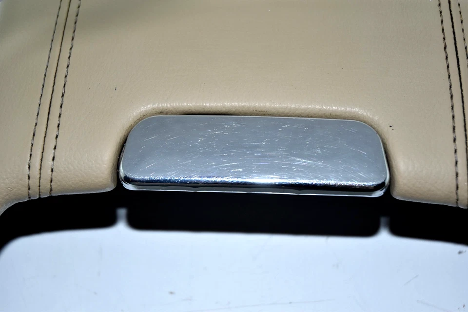 💎 Lincoln Navigator 2003-2006 beige consola delantera luz cuero reposabrazos tapa OEM Foto 3 de 4