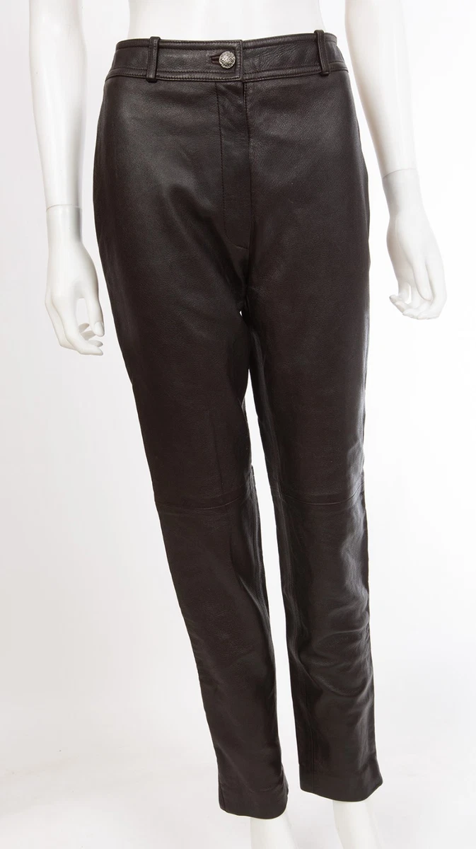 CHANEL Leather Pants for Women for sale | eBay