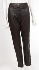 Authentic Lagerfeld CHANEL Fall 1997 Deerskin Leather Pants Trousers sz 38 US 6