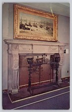 Truman Library Independence MO White House Mantel Dutch Painting Postcard
