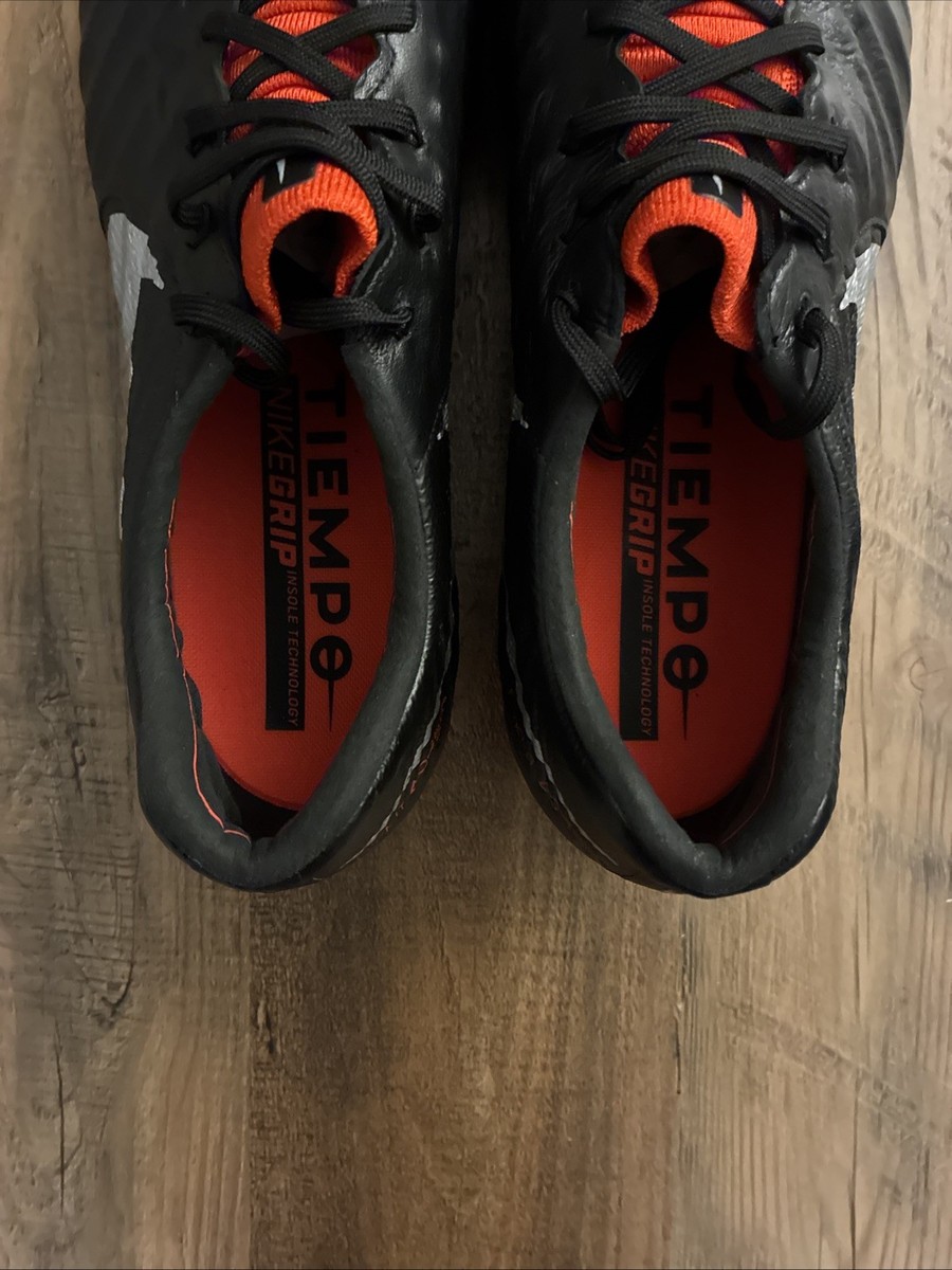 Nike Tiempo Legend 7 Elite FG Soccer Cleats Black Red Size 