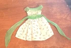 Vintage BarbieModern Art Dress Green  1960' #1625 Missing Organza Needs Repair