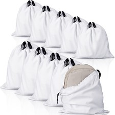 Woanger 10 Pcs Dust Cover Bags Large Cotton Breathable Bags Dustproof Drawstr...